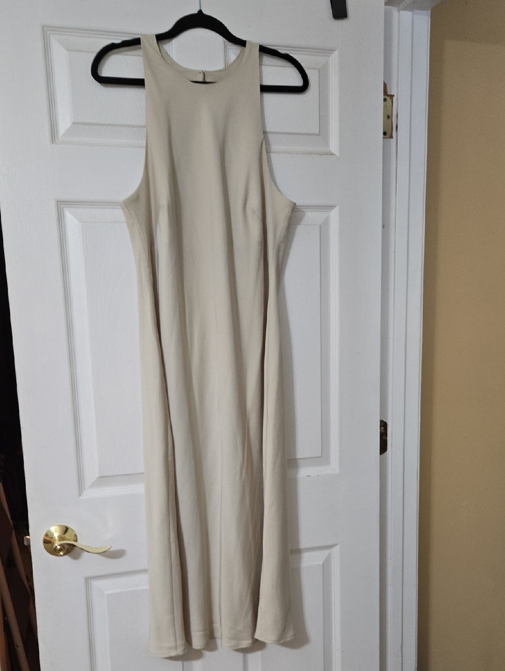 a new day Cream High-Neck Sleeveless Maxi Dress